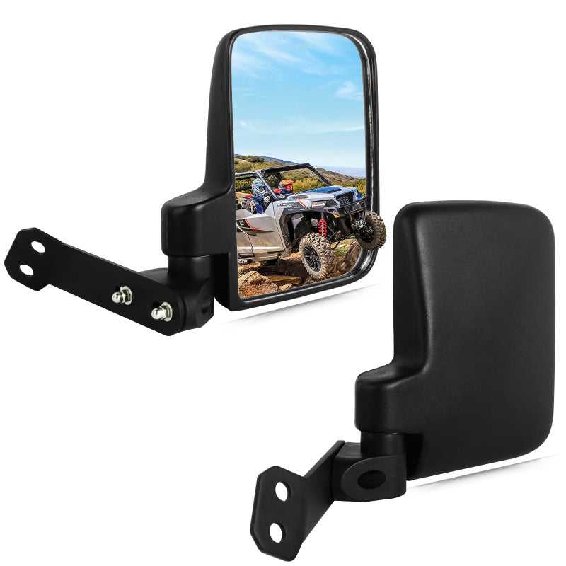UNIGT Factorystyle Nondestructive Side View Mirror Compatible with 20162024 Polaris General 1000 EPS XP 4 1000 Rear Sideview Mirrors to ProFit Cage Factory Mount
