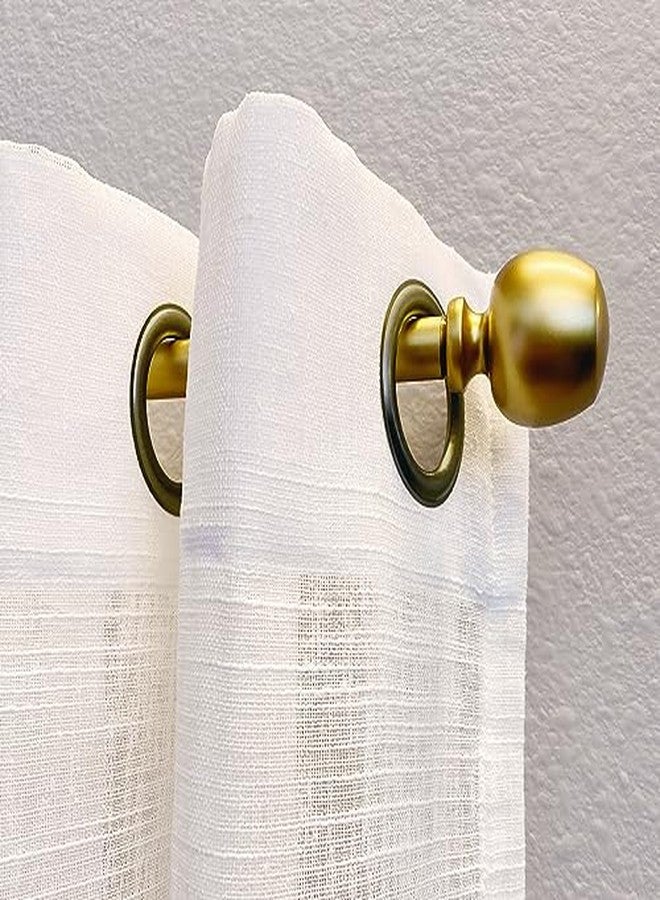 Decopolitan Morena 26-48 Inch Adjustable Curtain Rod Set, 5/8 Inch Diameter in Brass - Image 5