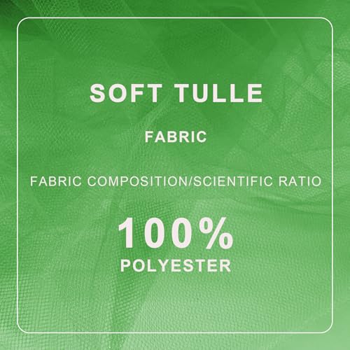Ableme Deco Green Tulle Fabric Roll Spool Bolt (54 Inch by 40 Yards) Large Tulle Wedding Party Decoration, Tutu Skirt, Table Runner, Gift Wrapping, Bridal Shower, Soft & Drape (Emerald Green) - Image 4