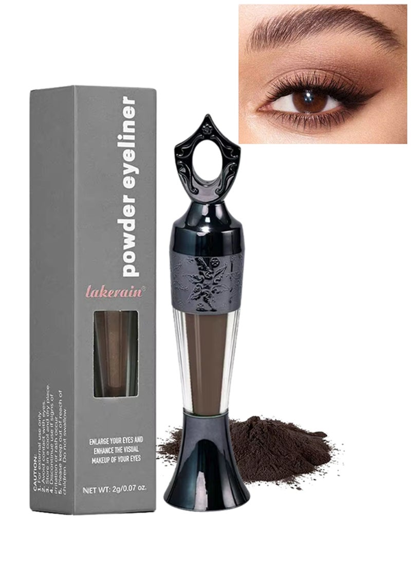 lakerain Powder Eyeliner 100% Natural Plant Formula Powder Eyeliner Easily Removed Eye Makeup Natural Eyeliner Last for All Day Long Lasting Dry Kohl Powder Eyeliner Brown 05 - Image 1