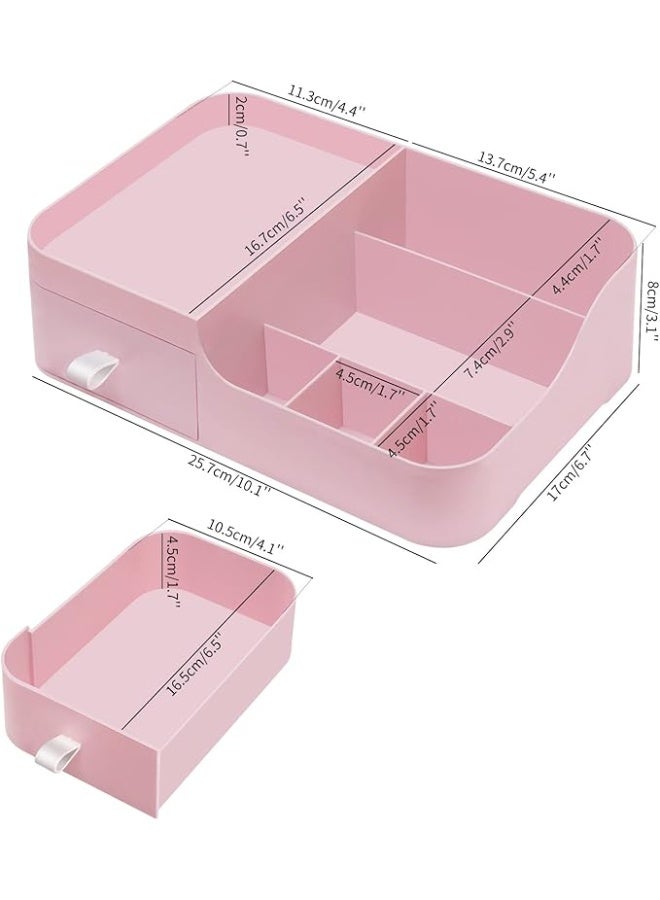 Makeup Organiser Make Up Storage, Cosmetic Organisers Make Up Storage Organizer Box - Cosmetic Storage Box Skincare Display Drawer Beauty Organizer for Bathroom Dresser Bedroom - Image 5