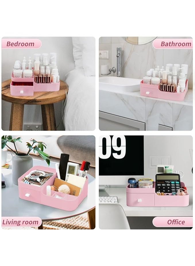 Makeup Organiser Make Up Storage, Cosmetic Organisers Make Up Storage Organizer Box - Cosmetic Storage Box Skincare Display Drawer Beauty Organizer for Bathroom Dresser Bedroom - Image 3