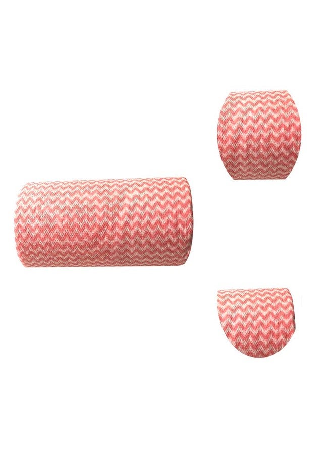 MDN MIST Non- woven Disposable Reusable Towels like Kitchen Cleaning Towel/Tissue paper - Multi-Uses Dish Cloths Washable Towel Roll - 80 Pulls (PINK) - Image 2