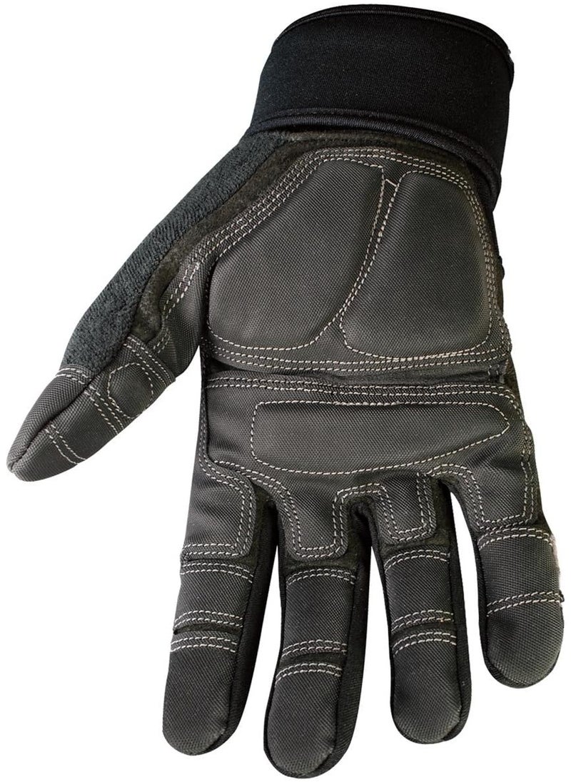 Youngstown Glove Company Youngstown Glove Anti-Vibe XT Vibration Dampening Mechanic Work Gloves For Men - Durable, Washable, Anti-Slip Palms - Dark Gray  - Image 3