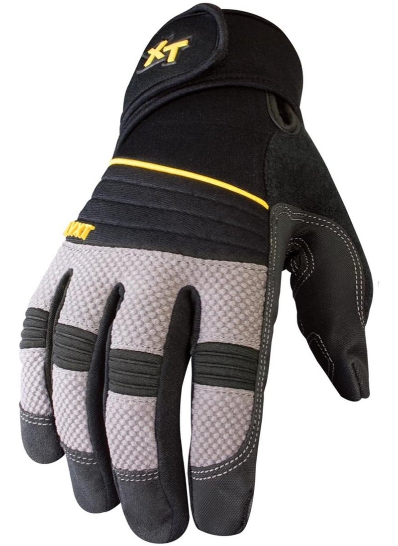 Youngstown Glove Company Youngstown Glove Anti-Vibe XT Vibration Dampening Mechanic Work Gloves For Men - Durable, Washable, Anti-Slip Palms - Dark Gray  - Image 1