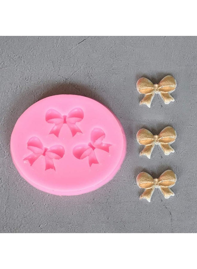 Pengxiaomei 3 Pack Bows Silicone Mould, Bow Fondant Sugar Mould Craft Molds for Birthday Wedding Party DIY Cake Decorating Mold - Image 5
