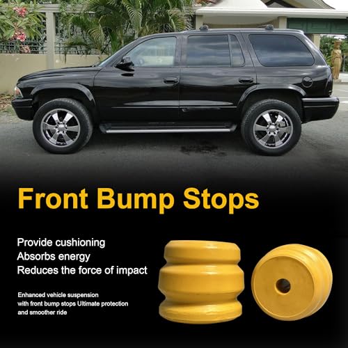 Yukauto Front Bump Stop, Front Lower Control Arm Bumper Fit for 1998-2003 Dodge Durango 4WD (1 Pair) - Image 5