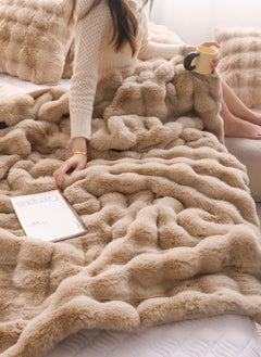 Sharpdo Winter Blanket,Thickened Double-Sided Plush Blanket,Bedroom Throw Blanket,Soft Warm Rabbit Fleece Throw Blanket  - Image 3