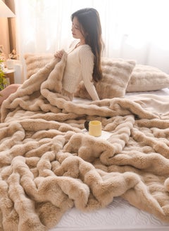 Sharpdo Winter Blanket,Thickened Double-Sided Plush Blanket,Bedroom Throw Blanket,Soft Warm Rabbit Fleece Throw Blanket  - Image 2