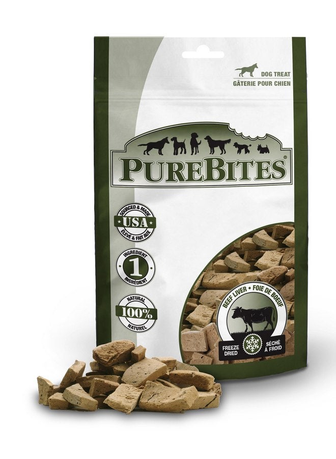 بيور بيتيس كبد البقر PureBites للكلاب، 4.2 أونصة / 120 جرام - حجم متوسط - Image 1