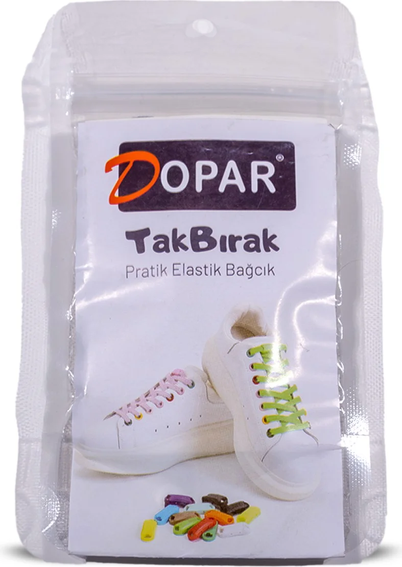 Dopar Elastic Flexible Smart Lock Plug and Drop Shoelaces 100 cm