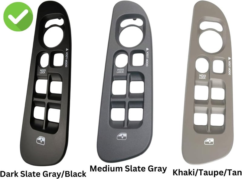 SWITCHDOCTOR Window Master Switch & Bezel Set for 2002, 2003, 2004, 2005, 2006, 2007, 2008 Dodge Ram (Quad Cab, Crew) (Black Bezel) - Image 5