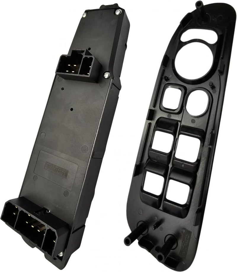 SWITCHDOCTOR Window Master Switch & Bezel Set for 2002, 2003, 2004, 2005, 2006, 2007, 2008 Dodge Ram (Quad Cab, Crew) (Black Bezel) - Image 2