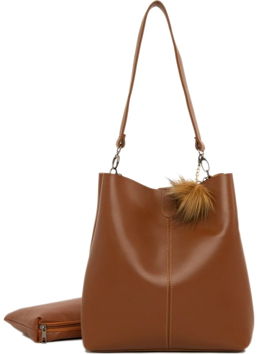 Bagmori Tan Unit Magnet Snap Bag