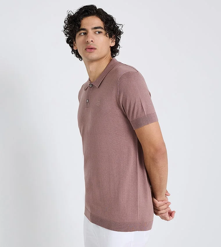 بين شيرمان Ben Sherman Men's Short Sleeve Solid Polo Tees