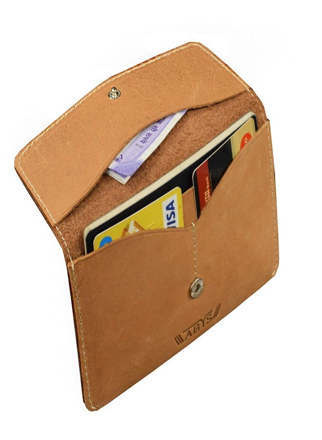 ABYS Genuine Leather Tan Passport Holder||Card Holder||Wallet for Women and Girl's - Image 5