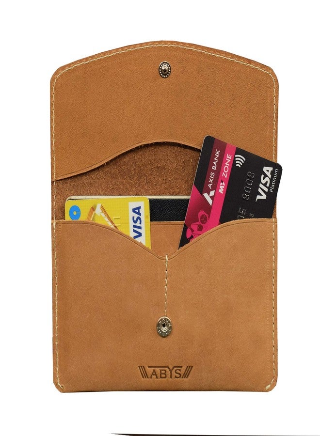 ABYS Genuine Leather Tan Passport Holder||Card Holder||Wallet for Women and Girl's - Image 3