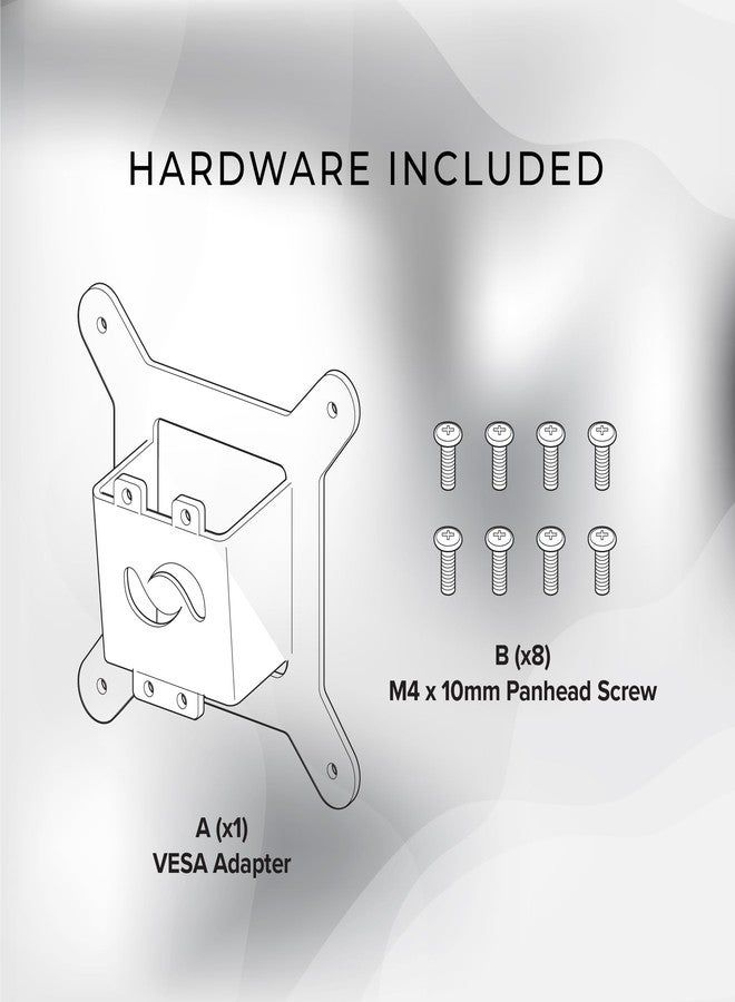 هيومان سينتريك محول تثبيت VESA من HumanCentric متوافق مع شاشات Samsung Odyssey OLED G8 S34BG850SN وS34DG856SN، يعمل مع شاشات G8 مقاس 34 بوصة، يُثبت على ذراع شاشة بنمط 100x100 مم - Image 4