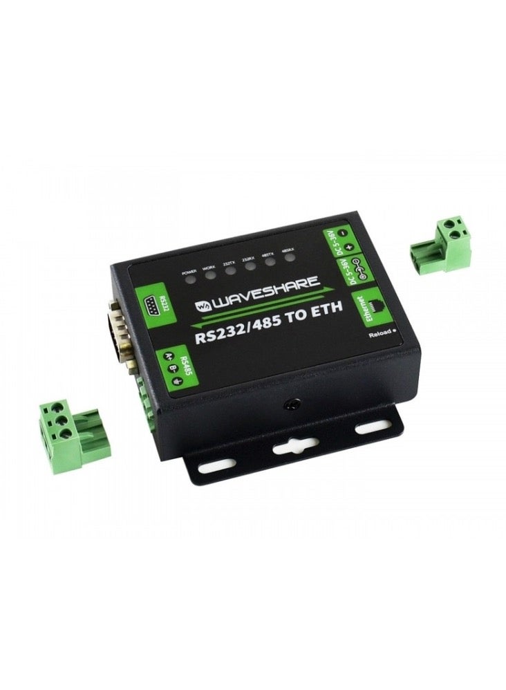 ويف شير محول صناعي Waveshare من RS232/RS485 إلى إيثرنت، قابس أمريكي  - Image 2