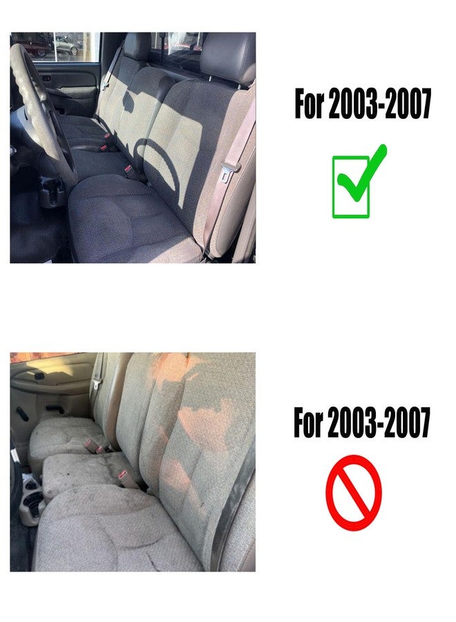 NLQR Driver Side Bottom Seat Cover Replacement Cloth Dark Gray and Bottom Foam Cushion Compatible with Chevy Silverado GMC Sierra 2003 2004 2005 2006 2007 - Image 2