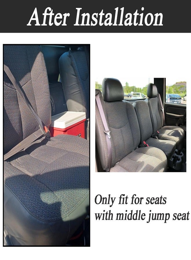 NLQR Driver Side Bottom Seat Cover Replacement Cloth Dark Gray and Bottom Foam Cushion Compatible with Chevy Silverado GMC Sierra 2003 2004 2005 2006 2007 - Image 3