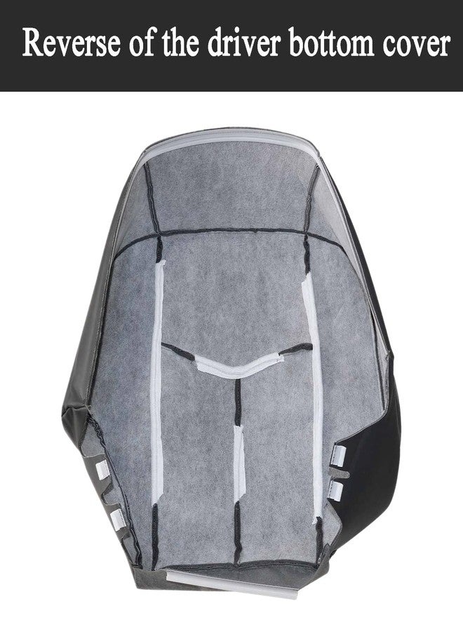 NLQR Driver Side Bottom Seat Cover Replacement Cloth Dark Gray and Bottom Foam Cushion Compatible with Chevy Silverado GMC Sierra 2003 2004 2005 2006 2007 - Image 5