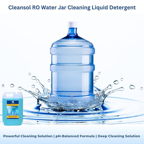Cleansol RO Water Jar Cleaning Liquid Detergent | Deep Clean for Plastic & Steel Containers | Removes Oil, Grease & Deposits | Residue-Free & Safe for Water Storage - 5 Ltr - Image 2