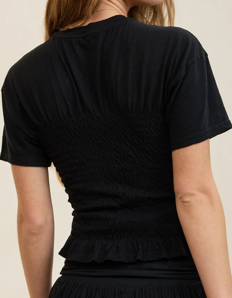 Aerie  Aerie Smocked Femme T-Shirt for Women | Best Price UAE