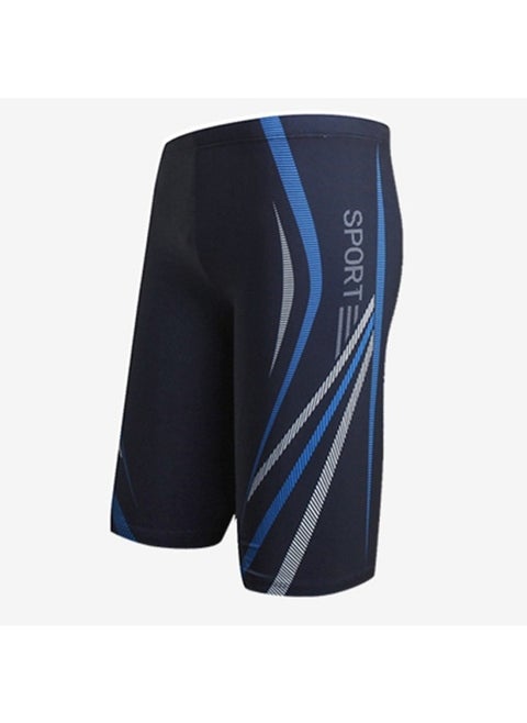 Swimming Trunks Men's Double-layer Sports Plus Size Five-point Trunks Swimming Trunks Quick-drying Hot Spring Swimming Trunks Racing Pants Wholesale-Color:15-