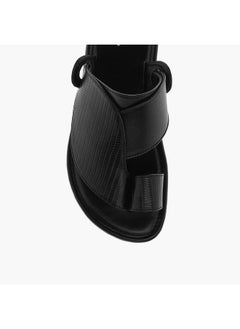 LBL by Shoexpress Boys Textured Slip-On Arabic Sandals with Toe Loop Detail  - Image 3