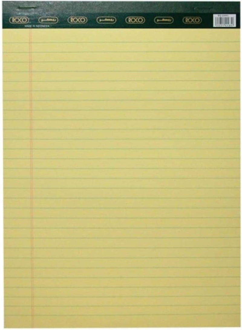 Legal Pad Yellow A4 40 Sheets 10 Pads Rq 23001
