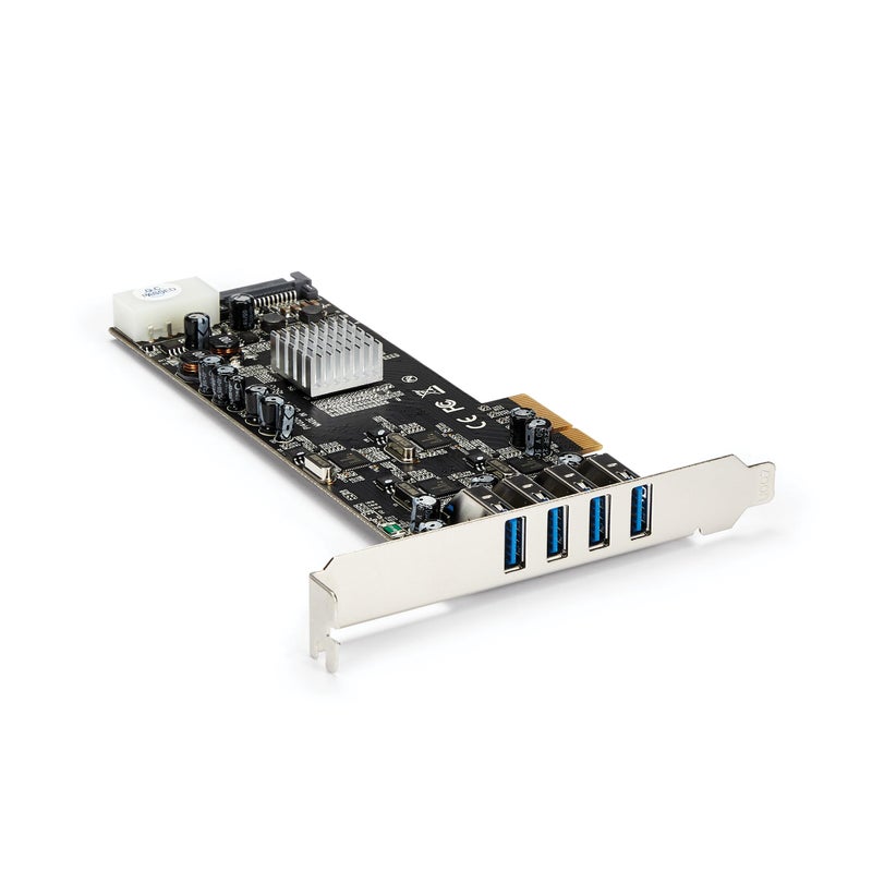 Startech.com StarTechcom 4 Port USB 30 PCIe Card w 4 Dedicated 5Gbps Channels USB 32 Gen 1 UASP SATA LP4 Power PCI Express Adapter Card PEXUSB3S44V - Image 2