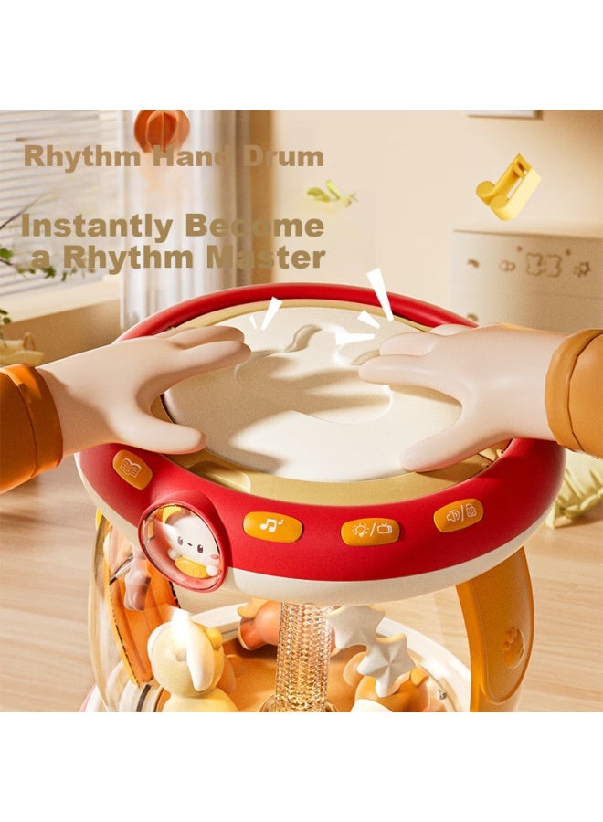 Coodora Baby Hand Drum Toy Pat Drum Music Microphone Soothing Device New Year Newborn Gift - Image 3