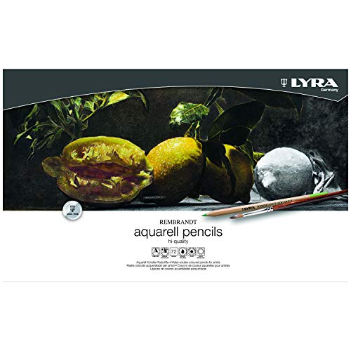 Lyra Rembrandt Aquarell Watercolor Pencils - 72 Vibrant Professional Watercolor Pencils for Artists and Students of All Ages - Water Color Pencils for Painting Drawing and Watercolor Effects - Image 1