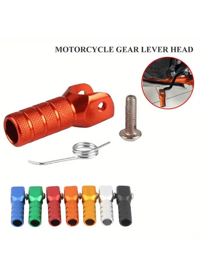 Black Motorcycle Gear Shift Lever Adjustable Off Road Manual Transmission Spring - Image 1