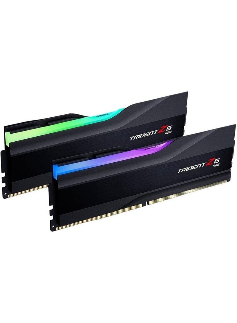 G.Skill Trident Z5 RGB DDR5-6400 32GB (2x16GB) Desktop Memory Kit – CL32-39-39-102, 1.40V, Aluminum RGB Heatspreader, Intel XMP 3.0, Dual-Channel, High-Performance Gaming & PC Build RAM, Black | F5-6400J3239G16GA2-TZ5RK - Image 2
