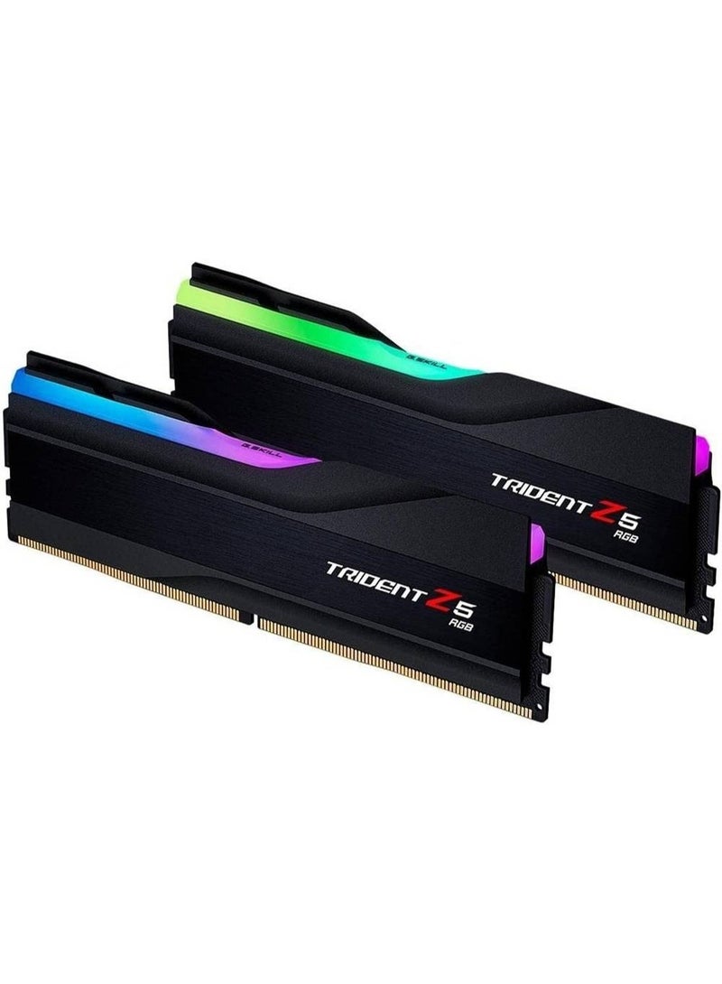 G.Skill Trident Z5 RGB DDR5-6400 32GB (2x16GB) Desktop Memory Kit – CL32-39-39-102, 1.40V, Aluminum RGB Heatspreader, Intel XMP 3.0, Dual-Channel, High-Performance Gaming & PC Build RAM, Black | F5-6400J3239G16GA2-TZ5RK - Image 4