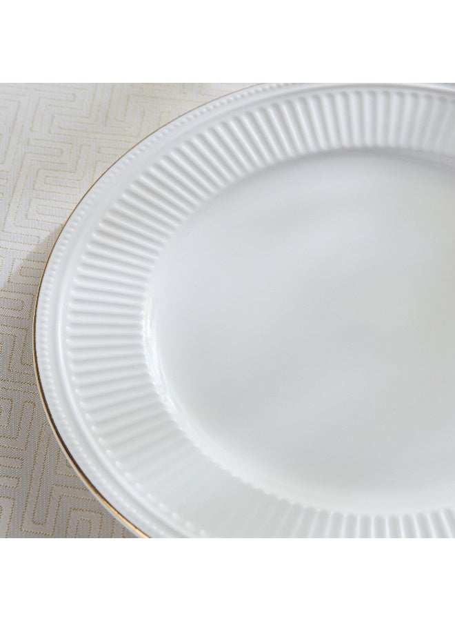 Home Box Embossed Gold Line Dinner Plate - 26 cm - Image 3