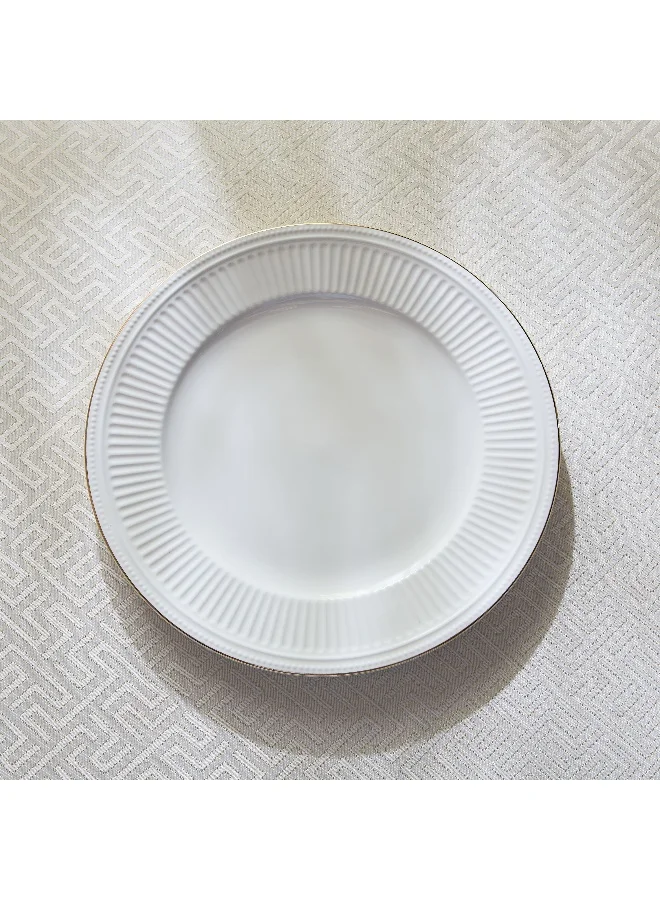 Home Box Embossed Gold Line Dinner Plate - 26 cm