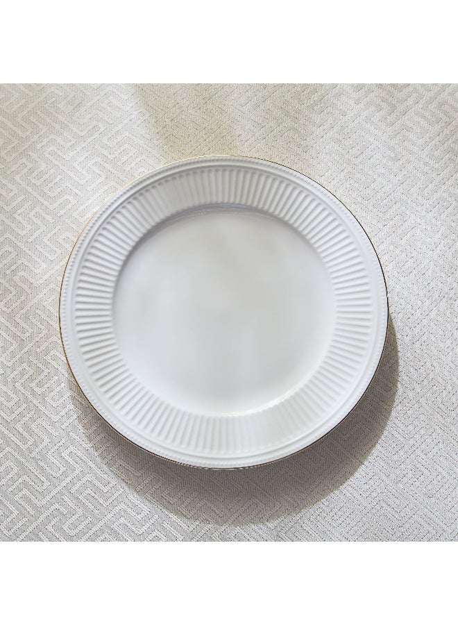 Home Box Embossed Gold Line Dinner Plate - 26 cm - Image 2