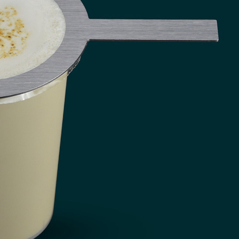 4 pcs Stainless Steel Tea Baking Cup Rim Protective Cover with Handle for Tea Shop Dessert Shop Cafe - Image 4