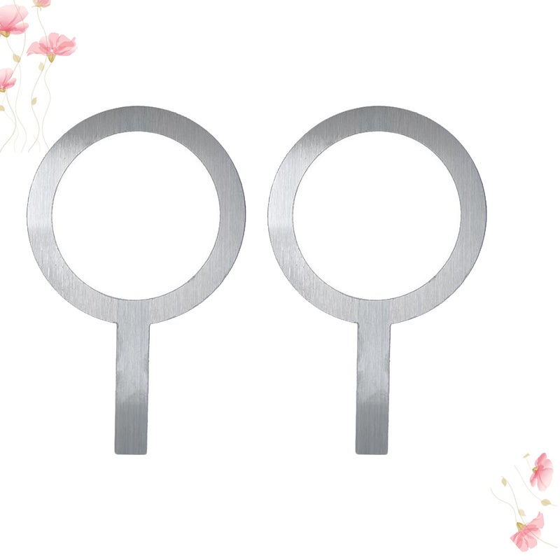 4 pcs Stainless Steel Tea Baking Cup Rim Protective Cover with Handle for Tea Shop Dessert Shop Cafe - Image 1