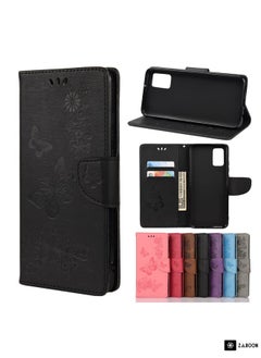 Generic Protective Case Cover For Samsung Galaxy A32 5G Butterflies Embossing Horizontal Flip Leather Case with Holder & Card Slots & Wallet  - Image 1