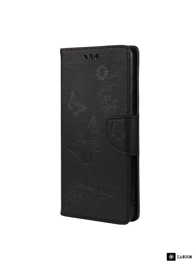 Generic Protective Case Cover For Samsung Galaxy A32 5G Butterflies Embossing Horizontal Flip Leather Case with Holder & Card Slots & Wallet  - Image 2