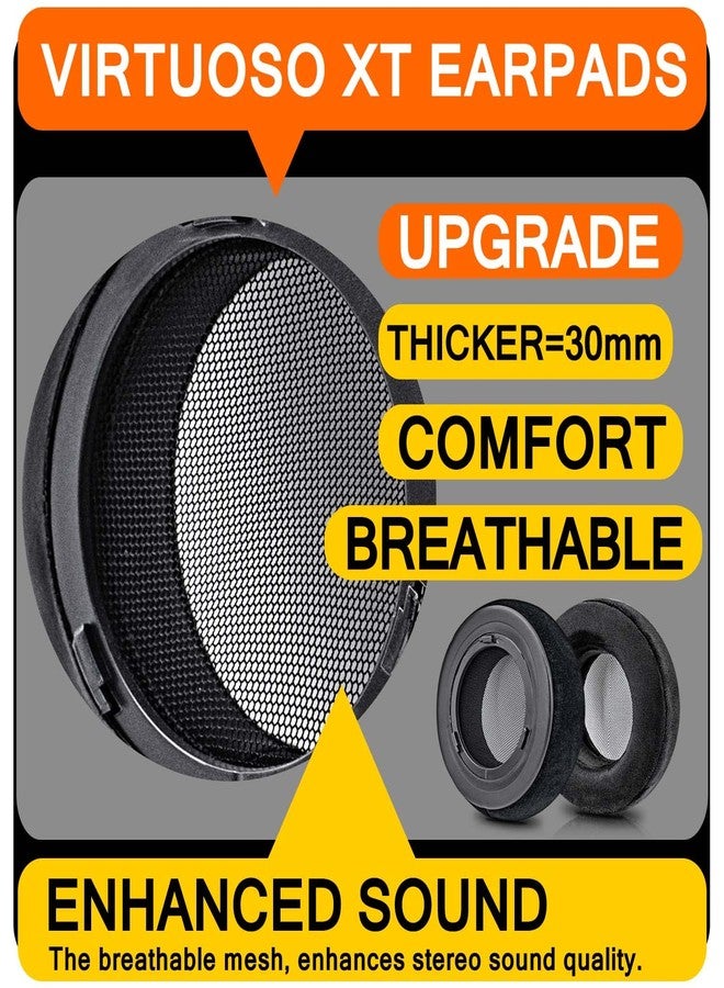 Sixsop Velour Ear Pads for Virtuoso RGB Wireless SE XT Headset with Installation Clip Ring - Image 3