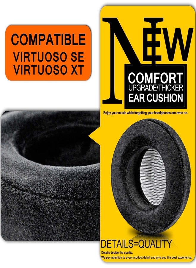 Sixsop Velour Ear Pads for Virtuoso RGB Wireless SE XT Headset with Installation Clip Ring - Image 4
