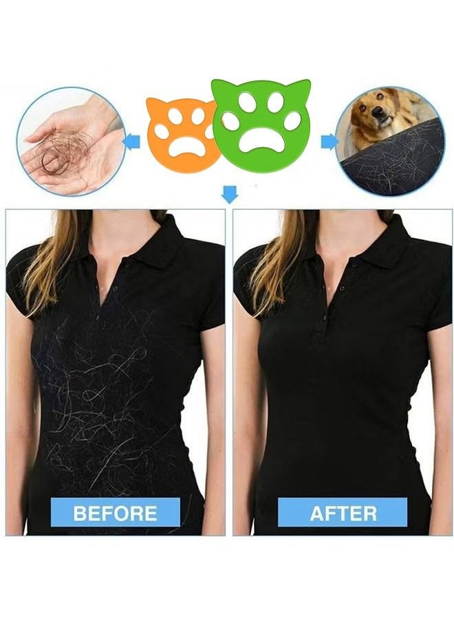 كات 2 مزيل شعر القط للغسيل ، أداة مزيل الشعر القابلة لإعادة الاستخدام الكلاب تزيل فراء القطة الكلاب ، والشعر ، والرجوع من الملابس والغسيل ، ومزيل فراء الكلاب المتوفرة في الغسالة  - Image 2