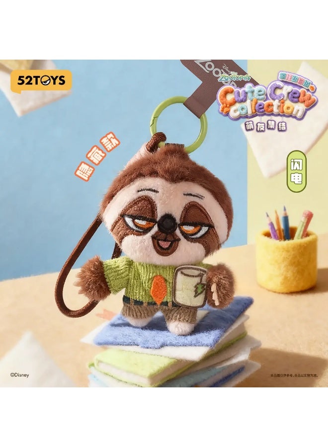 52TOYS الصندوق العشوائي لـ52 تويز، زوتوبيا، المجموعة اللطيفة، حزام هاتف قطيفة، علبة عشوائية واحدة - Image 5