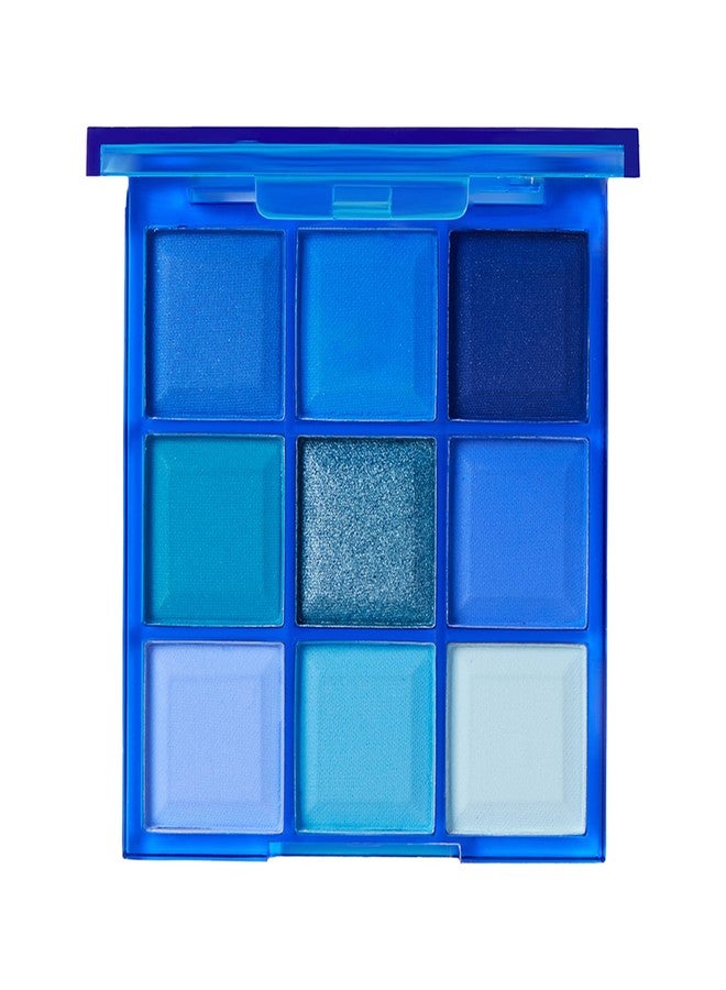 Olivia Drameyetics Eye Shadow Palette 9 in 1 - Blue | 9 Intense Pigmented Shades in Matte, Shimmer & Metallic | Crease-Free Makeup Palette | Long-Lasting | All Skin Types | 10.8 g - Image 1