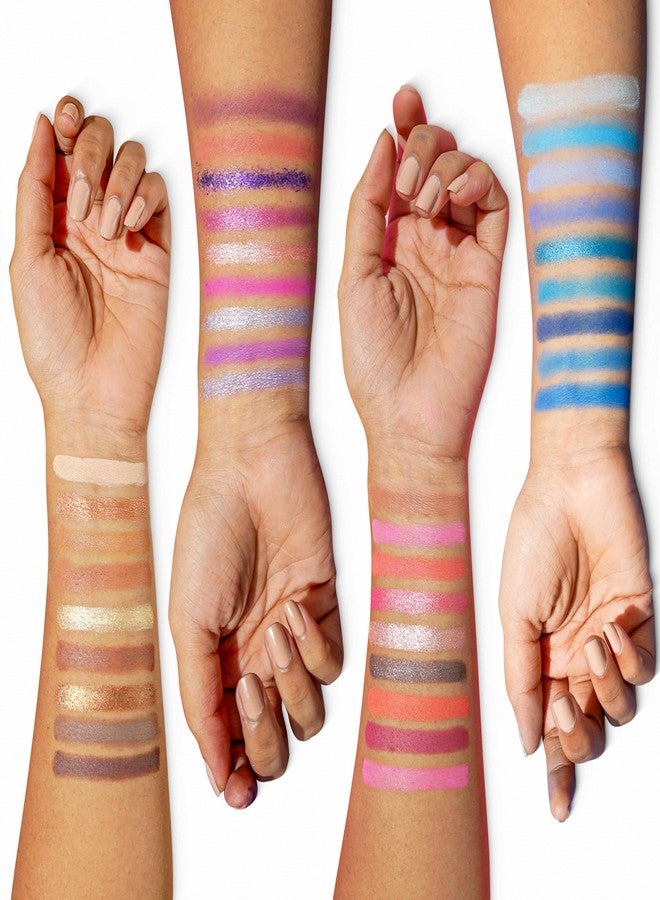 Olivia Drameyetics Eye Shadow Palette 9 in 1 - Blue | 9 Intense Pigmented Shades in Matte, Shimmer & Metallic | Crease-Free Makeup Palette | Long-Lasting | All Skin Types | 10.8 g - Image 5